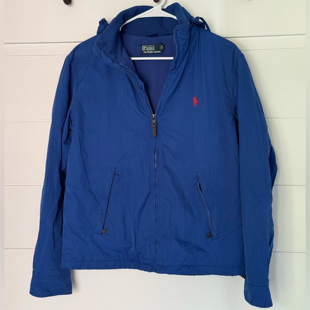 Ralph Lauren Blue Jacket with Red Emblem, Men’s S